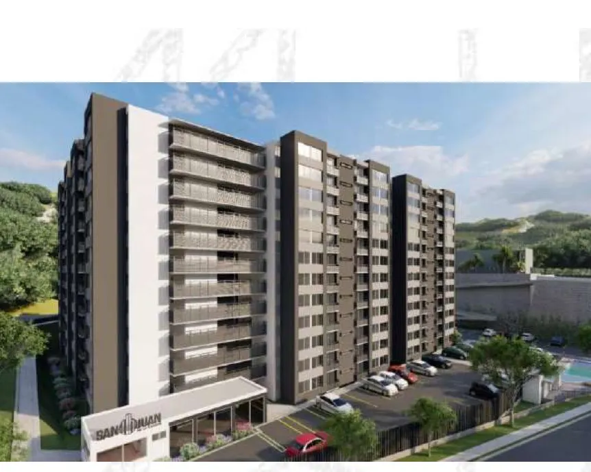 Render del conjunto residencial San Juan de la Cuesta en Piedecuesta, Santander